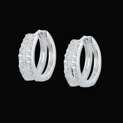 Gynning Jewelry Elegance creol Medium Örhängen Silver>Carolina Gynning smycken Clearance