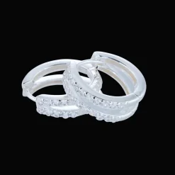 Gynning Jewelry Elegance creol Medium Örhängen Silver>Carolina Gynning smycken Clearance