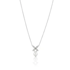 Gynning Jewelry Ellipse Mini Pearl Halsband Silver>Carolina Gynning smycken Discount
