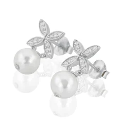 Gynning Jewelry Ellipse Mini Pearl Örhängen Silver>Carolina Gynning smycken Online