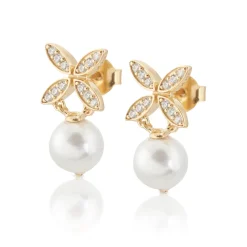 Gynning Jewelry Ellipse Mini Pearl Örhängen>Carolina Gynning smycken Outlet