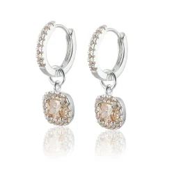 Gynning Jewelry Glamorous örhängen creol – silver/champagne>Carolina Gynning smycken Hot