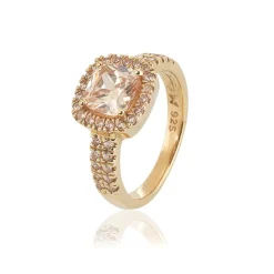 Gynning Jewelry Glamorous ring – champagne – Guld>Carolina Gynning smycken Online