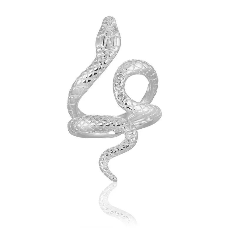 Gynning Jewelry Snake ring – Silver>Carolina Gynning smycken Hot