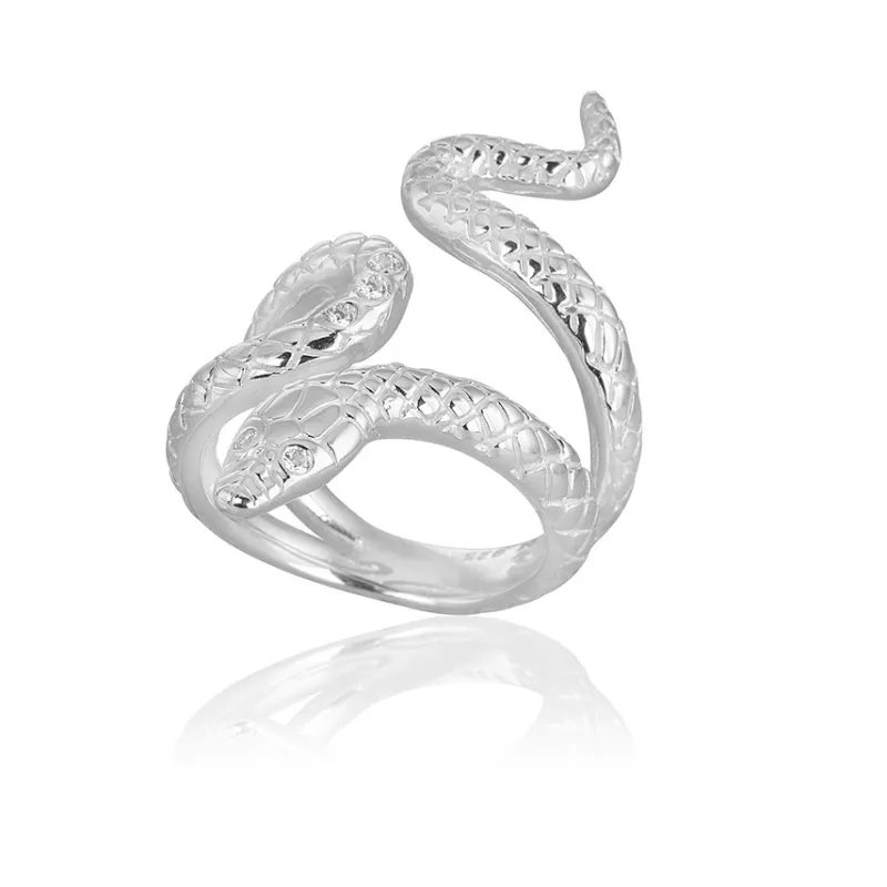 Gynning Jewelry Snake ring – Silver>Carolina Gynning smycken Hot