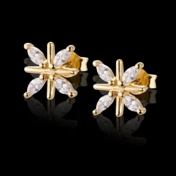 Gynning Jewelry Snowflake Örhänge (Guld)>Carolina Gynning smycken Sale