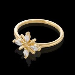 Gynning Jewelry Snowflake Ring (Guld)>Carolina Gynning smycken Clearance