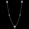 Gynning Jewelry Sparkling Ellipse Long Halsband (Silver)>Carolina Gynning smycken Sale