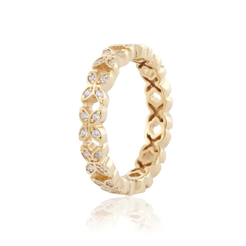 Gynning Jewelry Sparkling Ellipse Mini Ring Guld gp38>Carolina Gynning smycken Sale