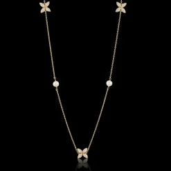 Gynning Jewelry Sparkling Ellipse Long Halsband (Guld)>Carolina Gynning smycken Online