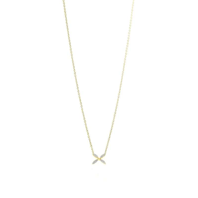 Gynning Jewelry Sparkling Ellipse Mini Halsband (Guld)>Carolina Gynning smycken Online