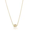 Gynning Jewelry The Knot Mini Halsband Guld gp39>Carolina Gynning smycken Clearance