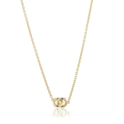 Gynning Jewelry The Knot Mini Halsband Guld gp39>Carolina Gynning smycken Clearance