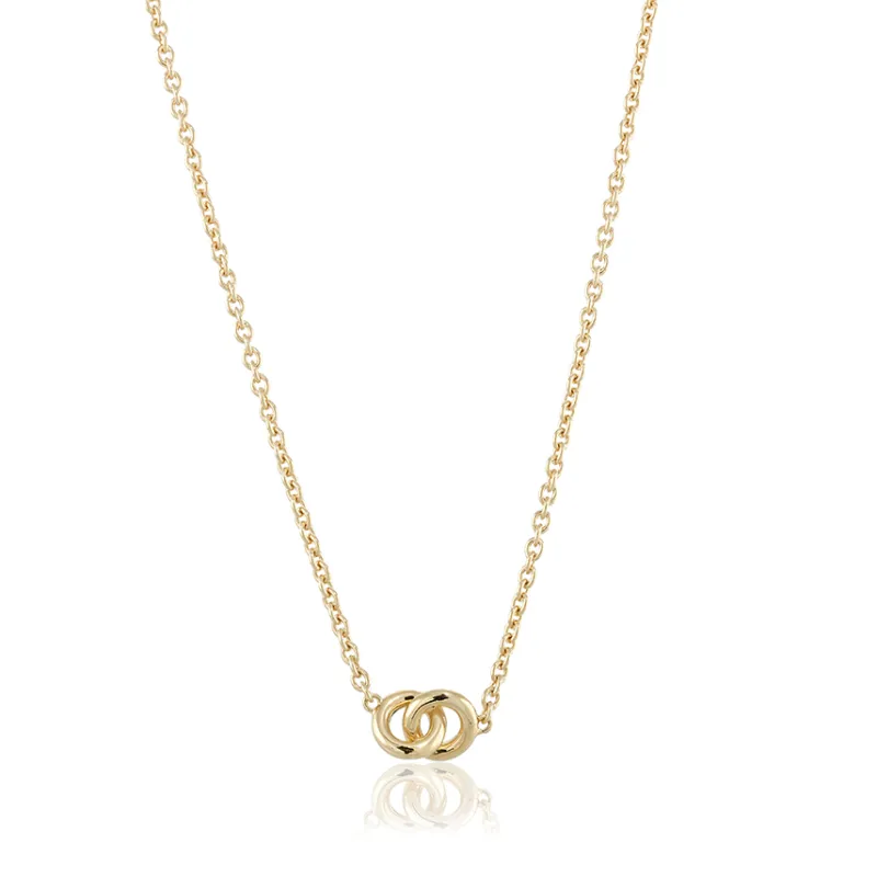 Gynning Jewelry The Knot Mini Halsband Guld gp39>Carolina Gynning smycken Clearance