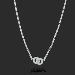 Gynning Jewelry The Knot Sparkling Mini Halsband – Silver>Carolina Gynning smycken