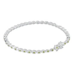 Gynning Jewelry Time To Glow T-armband Silver Grön (Mega kampanj)>Carolina Gynning smycken