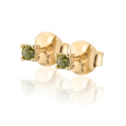 Gynning Jewelry Time To Glow Mini Örhängen XS Grön Guld>Carolina Gynning smycken Outlet