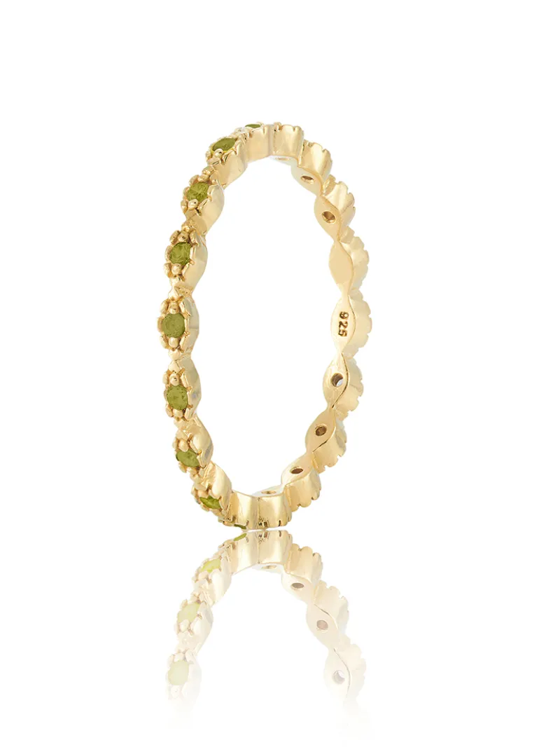 Gynning Jewelry Time To Glow Ring Grön Guld>Carolina Gynning smycken Outlet