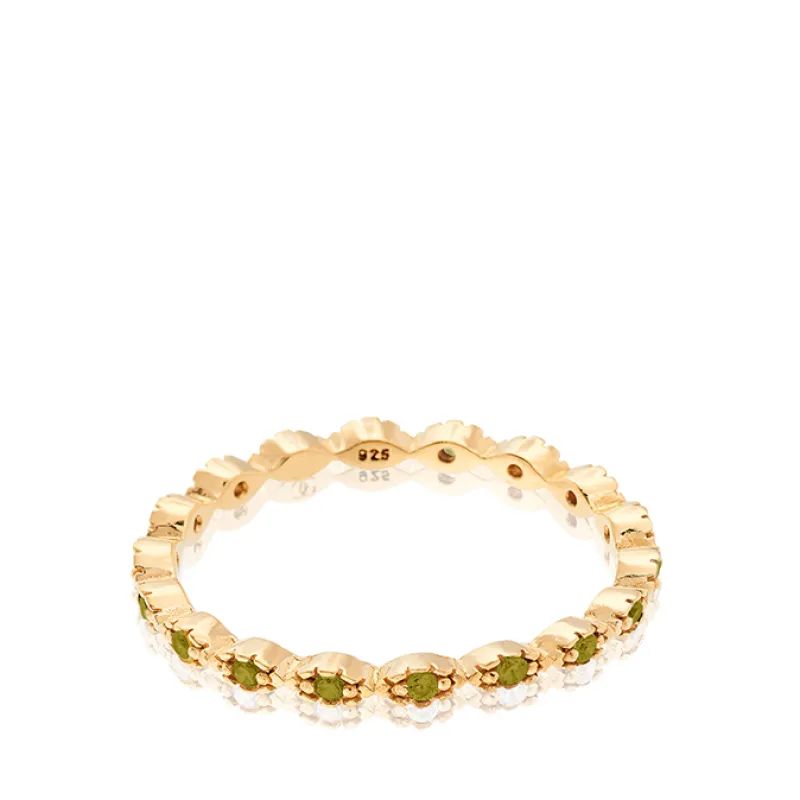 Gynning Jewelry Time To Glow Ring Grön Guld>Carolina Gynning smycken Outlet