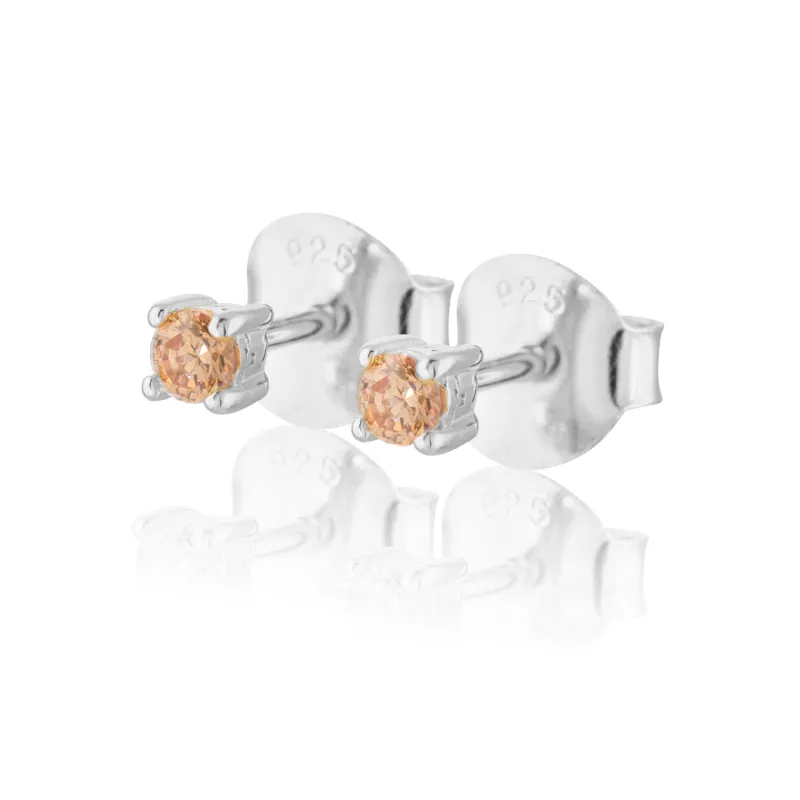 Gynning Jewelry Time To Glow Mini Örhängen XS Champagne Silver>Carolina Gynning smycken Best