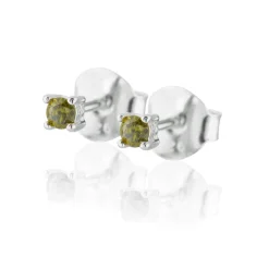 Gynning Jewelry Time To Glow Mini Örhängen XS Grön Silver>Carolina Gynning smycken Online
