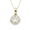 Hänge i 18K Guld med 0.34ct TW/SI Diamanter – MSG54G>Halo Outlet