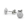 Örhängen i 18K Vitguld med 0.47ct TW/SI Diamanter – MSF01W>Halo Discount