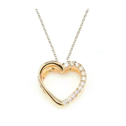 Hjärta Hänge i 18K Guld med 0.06ct TW/SI Diamanter – MSG57G> Online