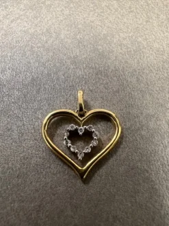 Hjärta i 18K Guld med Diamanter HJG013> Online