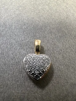 Hjärta i 18K Guld med Diamanter HJG018> New