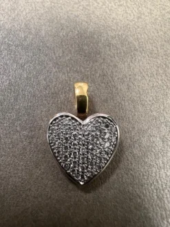 Hjärta i 18K Guld med Diamanter HJG015> New