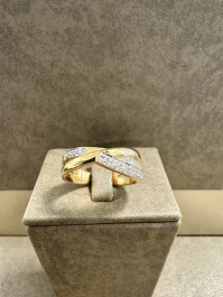 18K Guld – Diamant Ring – RBG039 ( Begagnad )><noscript><img width=