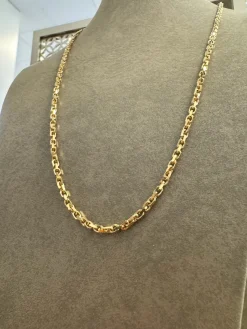 18K Guld Ankarlänk Halsband – ABH003G> Discount