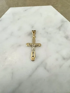 18K Guld Kors – KH005G><noscript><img width=