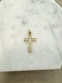18K Guld Kors – KH025G> Outlet