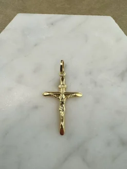 18K Guld Kors – KH001G><noscript><img width=