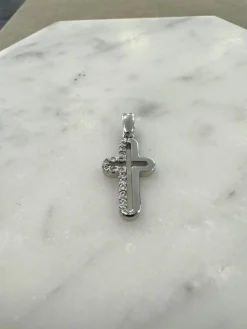 18K Guld Kors Cubic Zirconia – ZKHG017> New