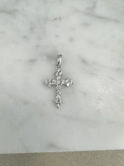 18K Guld Kors Cubic Zirconia – ZKHG007> Hot