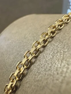 18K Guld Mönstrad X-länk Armband – 14025122><noscript><img width=