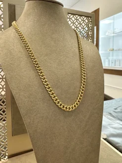 18K Guld Pansar Halsband PLH002G><noscript><img width=