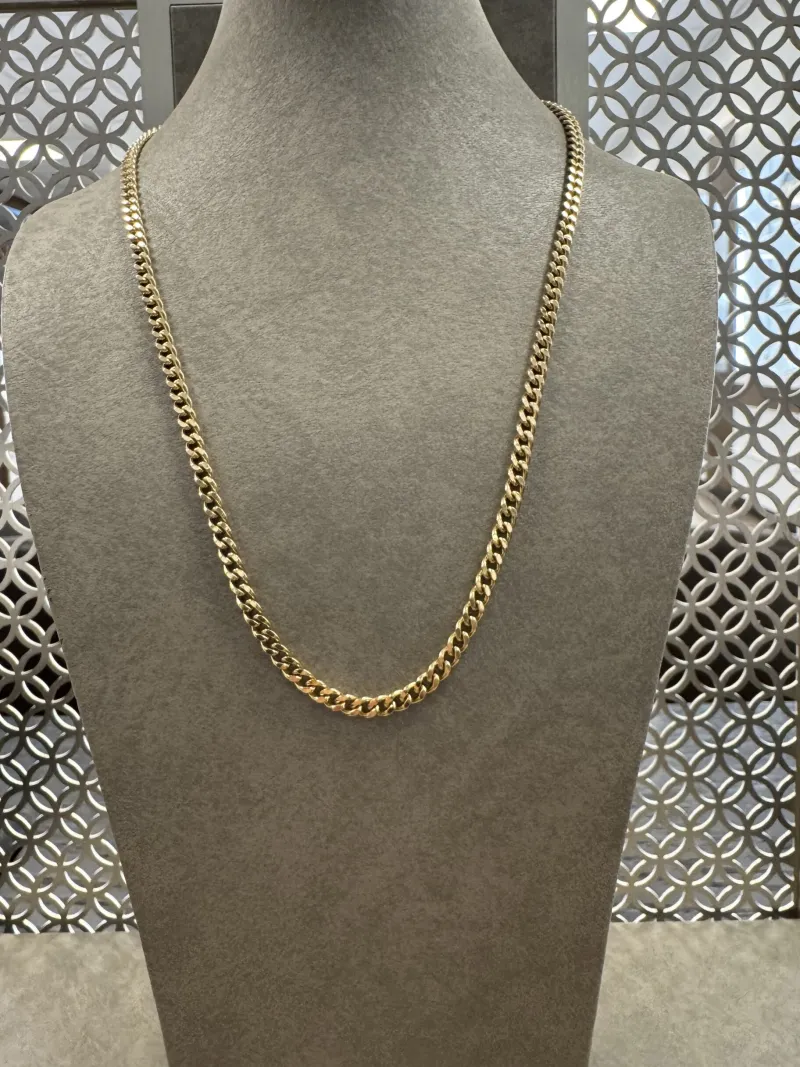 18K Guld Pansar Halsband PLH006G> Sale