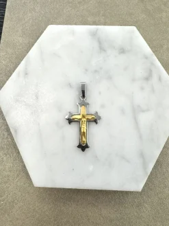 18K Guld x Vitguld Kors – KH029G> Clearance