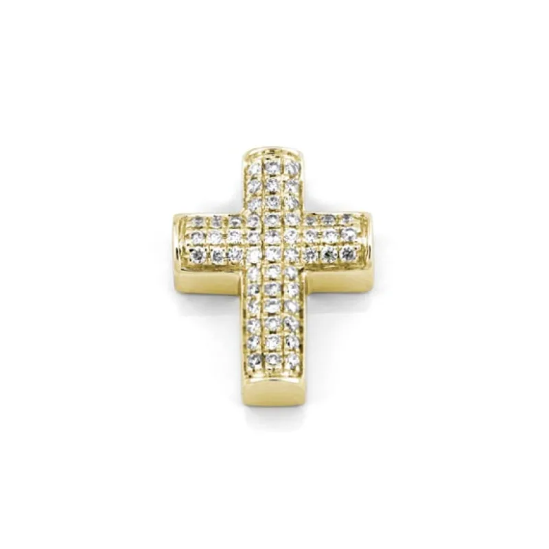 Kors i 18K Guld med 0.16ct TW/SI Diamanter – MSG03G> Online