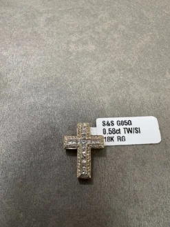 Kors i 18K Guld med 0.58ct TW/SI Diamanter – MSG05G> Best