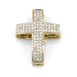 Kors i 18K Guld med 0.39ct TW/SI Diamanter – MSG09G>