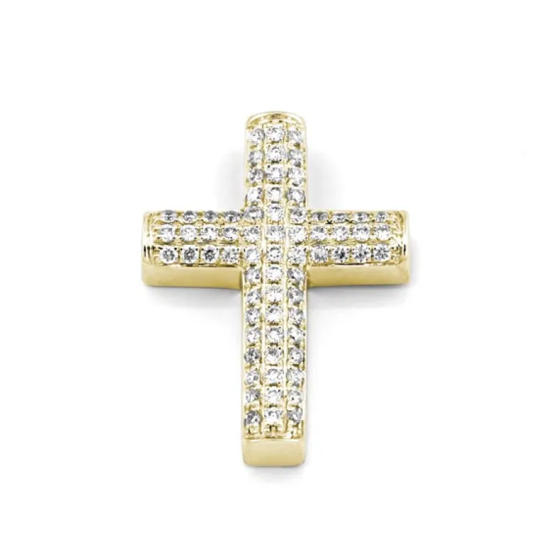 Kors i 18K Guld med 0.27ct TW/SI Diamanter – MSG04G> Best
