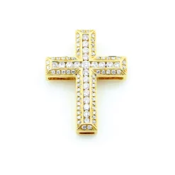 Kors i 18K Guld med 0.51ct TW/SI Diamanter – MSG12G><noscript><img width=