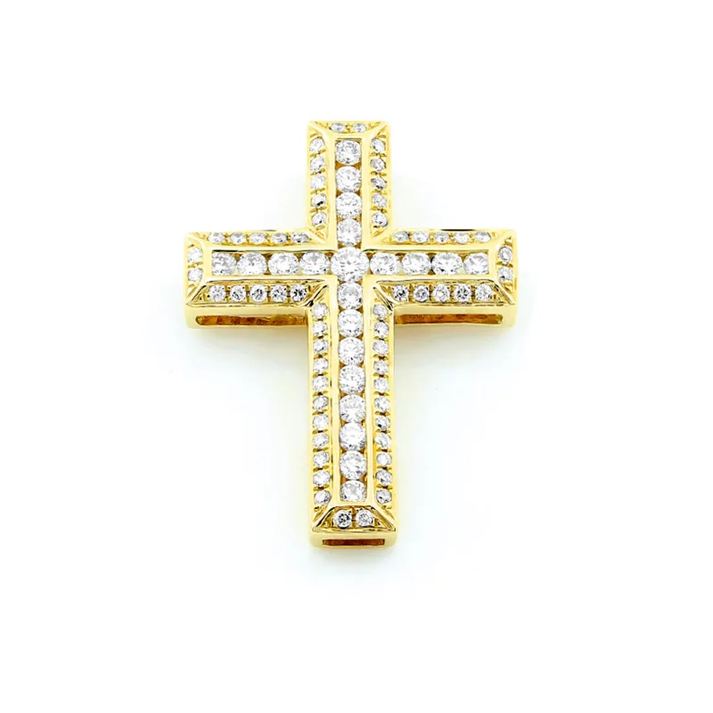 Kors i 18K Guld med 0.51ct TW/SI Diamanter – MSG12G> Discount