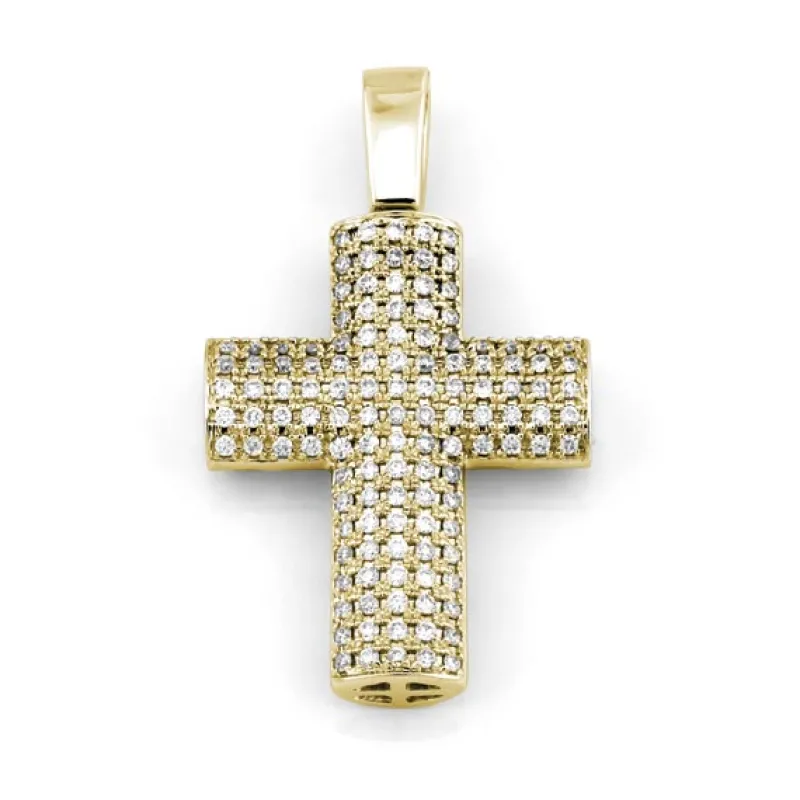 Kors i 18K Guld med 0.26ct TW/SI Diamanter – MSG01G> Online