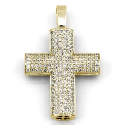 Kors i 18K Guld med 0.55ct TW/SI Diamanter – MSG02G> Sale